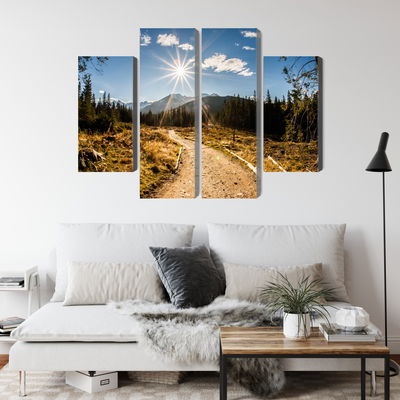 Ljuddämpande tavla - A sunny day in the tatras 3d