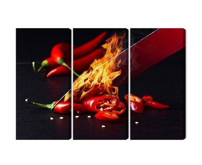 Ljuddämpande tavla - Burning knife