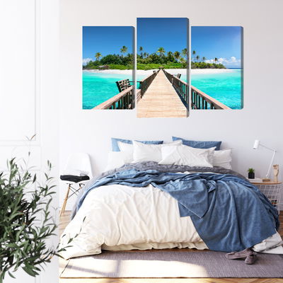 Ljuddämpande tavla - 3d pier in the maldives