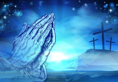 Ljuddämpande tavla - Three crosses on the hill