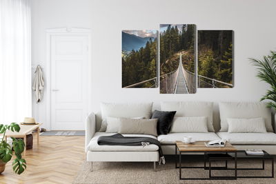 Ljuddämpande tavla - Suspension bridge in a 3d