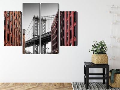 Ljuddämpande tavla - Manhattan bridge view