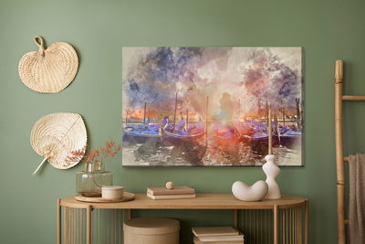 Ljuddämpande tavla - Sunset in venice