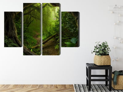 Ljuddämpande tavla - Path in a tropical forest