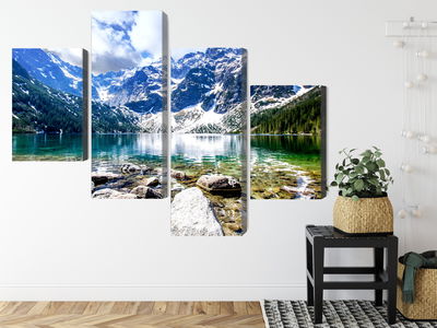 Ljuddämpande tavla - Lake morskie oko 3d