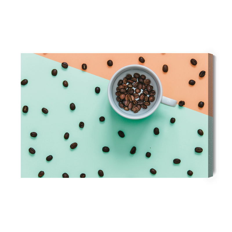 Ljuddämpande tavla - A cup of coffee beans