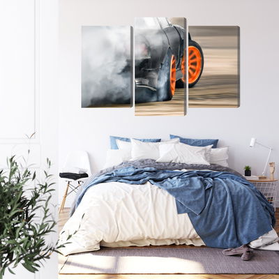 Ljuddämpande tavla - Drifting car in a puff