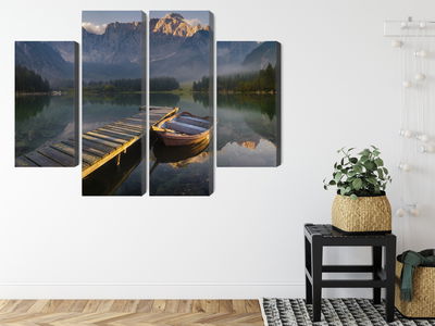 Ljuddämpande tavla - Wooden bridge over