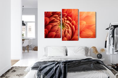Ljuddämpande tavla - Orange chrysanthemum