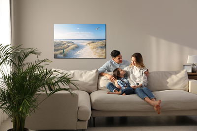 Ljuddämpande tavla - Beach and sea