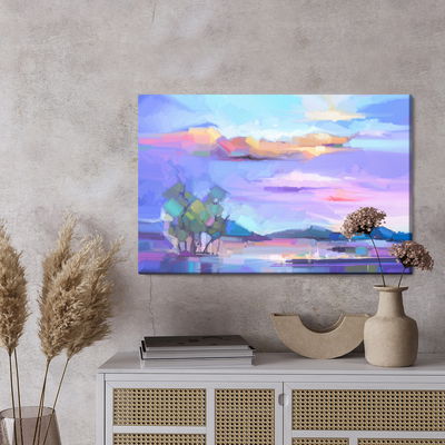 Ljuddämpande tavla - The abstract landscape