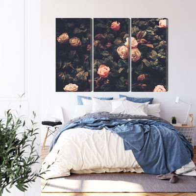 Ljuddämpande tavla - Pastel roses in vintage style