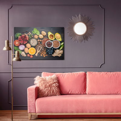 Ljuddämpande tavla - Vegetables, treats and spices