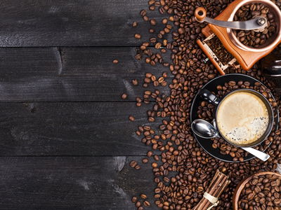 Ljuddämpande tavla - Black cup of coffee