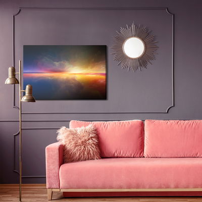 Ljuddämpande tavla - The abstract horizon