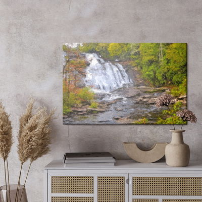 Ljuddämpande tavla - A waterfall in the forest as