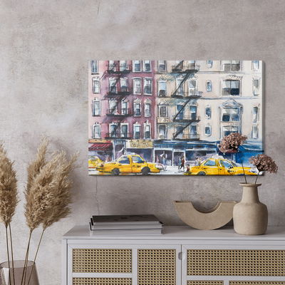 Ljuddämpande tavla - New York street painted