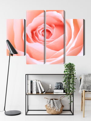 Ljuddämpande tavla - Pastel rose on a 3d macro