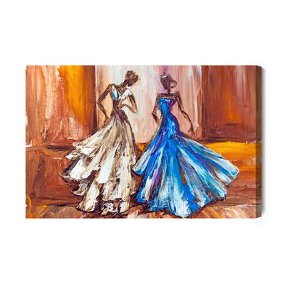 Ljuddämpande tavla - Women in ball gowns