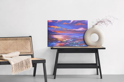 Ljuddämpande tavla - Abstract sea landscape