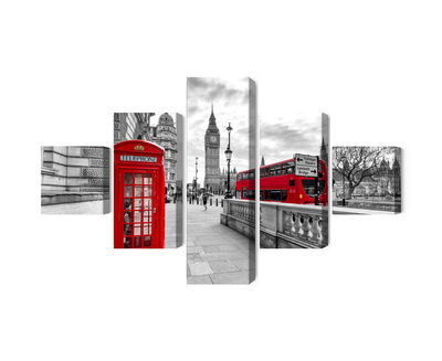 Ljuddämpande tavla - Red phone booth in London