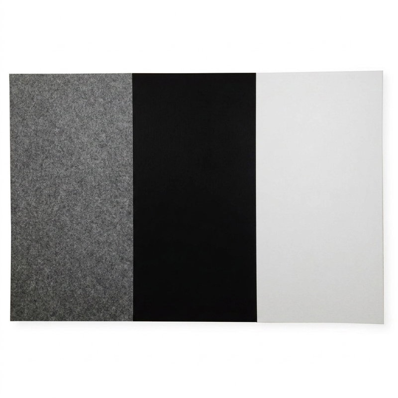 SilentDirect PET Rectangle ljudabsorbenter i vit, grå och svart färg