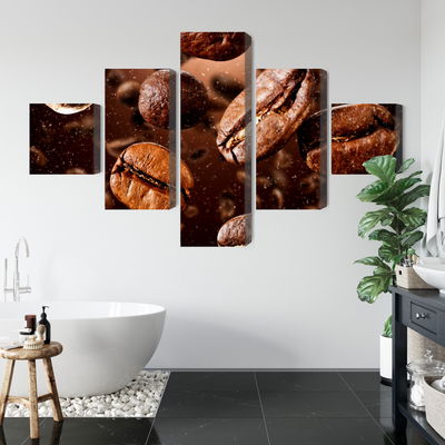 Ljuddämpande tavla - Brown coffee beans