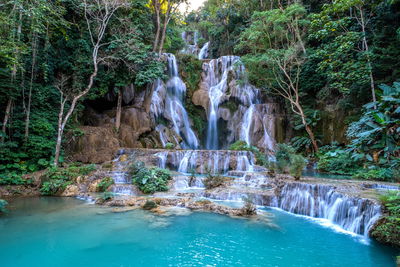 Ljuddämpande tavla - Beautiful kuang si waterfall