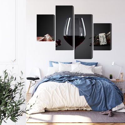 Ljuddämpande tavla - A glass of red wine