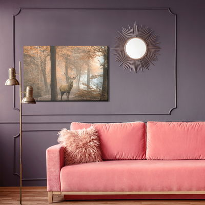 Ljuddämpande tavla - Deer in the autumn forest