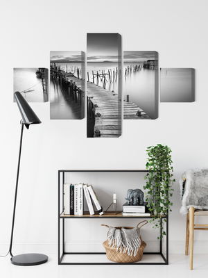 Ljuddämpande tavla - A dilapidated pier