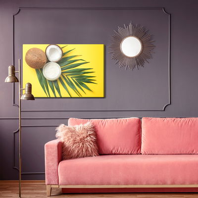 Ljuddämpande tavla - Leaf and coconut fruit