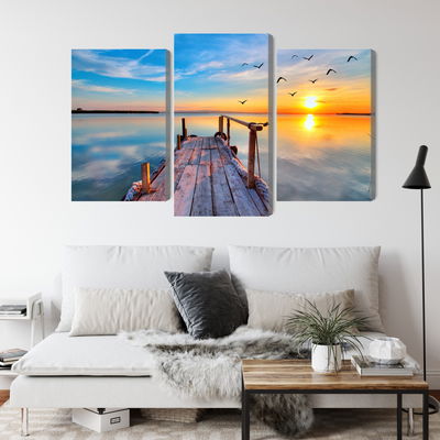 Ljuddämpande tavla - West by the lake