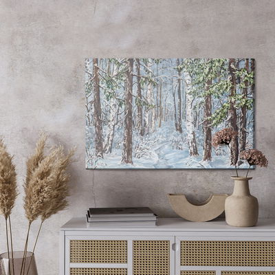 Ljuddämpande tavla - Snow-covered forest