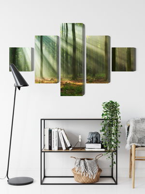 Ljuddämpande tavla - Forest landscape