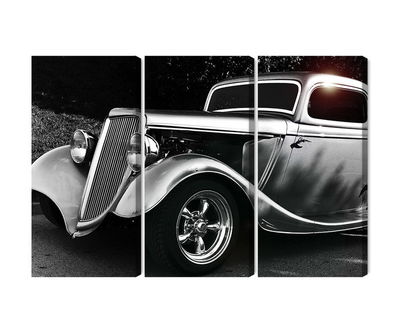 Ljuddämpande tavla - Vintage style hot rod car