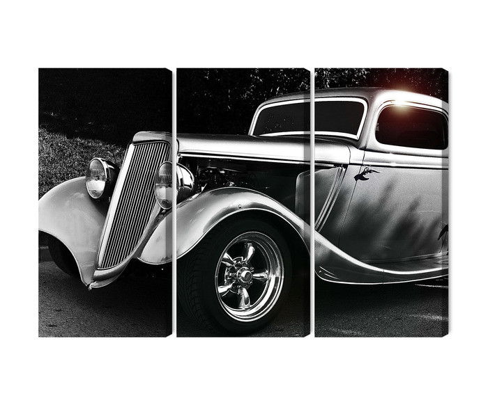 Ljuddämpande tavla - Vintage style hot rod car