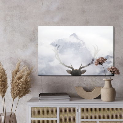 Ljuddämpande tavla - A deer looking