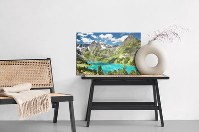 Ljuddämpande tavla - Of the lake in the mountains