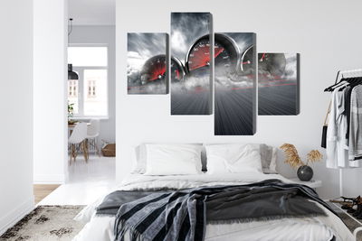 Ljuddämpande tavla - High speed car counters