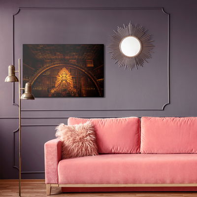 Ljuddämpande tavla - Goddess durga in pandal