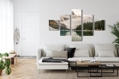 Ljuddämpande tavla - Moraine Lake in banff