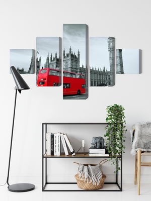 Ljuddämpande tavla - Red London bus