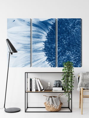 Ljuddämpande tavla - Blue sunflower on a macro