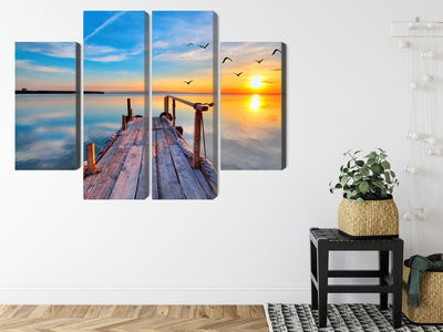 Ljuddämpande tavla - West by the lake