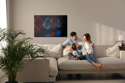 Ljuddämpande tavla - Futuristic card symbols