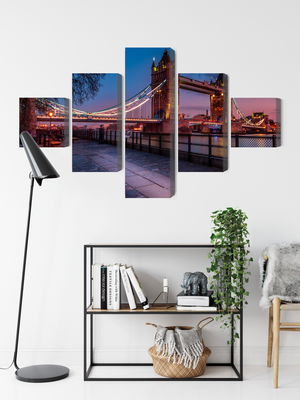 Ljuddämpande tavla - Tower bridge in London