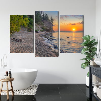 Ljuddämpande tavla - Sunset on the baltic sea