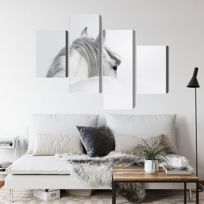 Ljuddämpande tavla - Andalusian horse in the fog