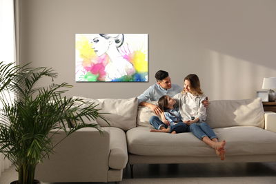 Ljuddämpande tavla - Portrait of a woman